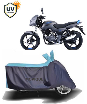 MOVIQUE Two Wheeler Cover for Bajaj(Pulsar 125, Grey, Blue)
