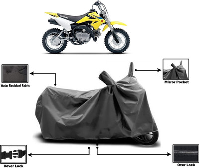 Amexride Two Wheeler Cover for Suzuki(DR-Z50 BS6, Grey)