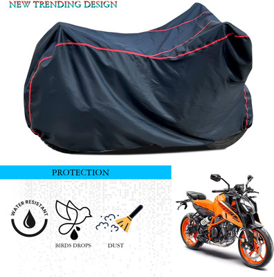 ANTHUB Waterproof Two Wheeler Cover for KTM(Duke 390, Black)