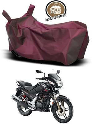 DeepShakshi AUTOMOTIVE Two Wheeler Cover for Hero(CBZ, Maroon)