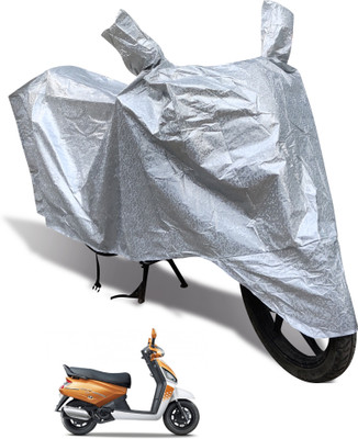 Euro Care Waterproof Two Wheeler Cover for Mahindra(Gusto, Silver)