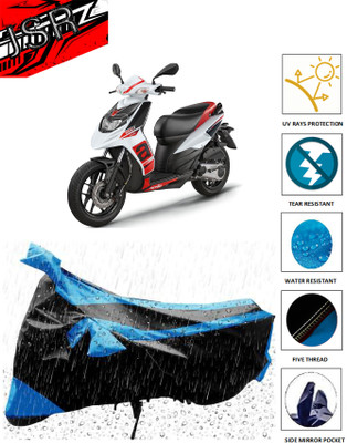 J S R Waterproof Two Wheeler Cover for Aprilia(SR 160, Blue, Black)