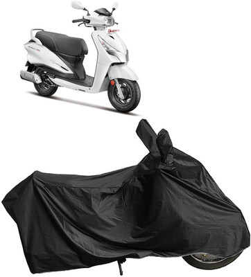 DIGGU Two Wheeler Cover for Hero(Duet 125 CC BS6, Black)