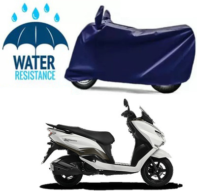 Furious3D Two Wheeler Cover for Suzuki(Burgman Street 125, Blue)