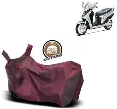 OliverX Waterproof Two Wheeler Cover for Hero(Leap Hybrid SES, Maroon)