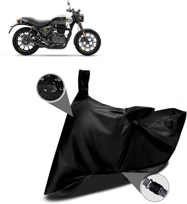 PAGORA Waterproof Two Wheeler Cover for Royal Enfield(Hunter 350, Black)