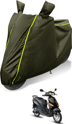 Auto Hub Waterproof Two Wheeler Cover for Hero(Electric Optima, Green)