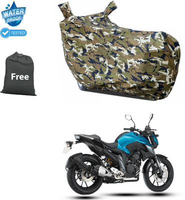 CODOKI Waterproof Two Wheeler Cover for Yamaha(FZ 25 BS6, Yellow)