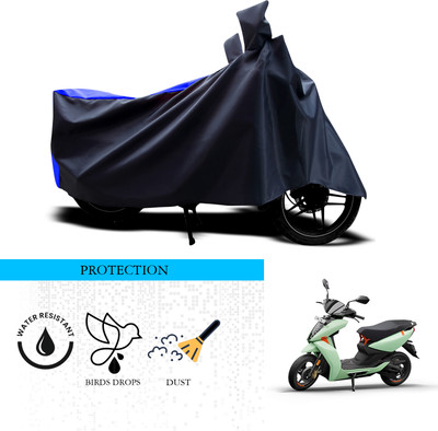 ANTHUB Waterproof Two Wheeler Cover for Ather(450 X, Black, Blue)