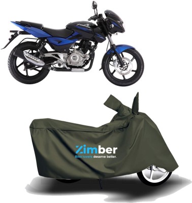 ZIMBER Two Wheeler Cover for Bajaj(Pulsar 150, Green)