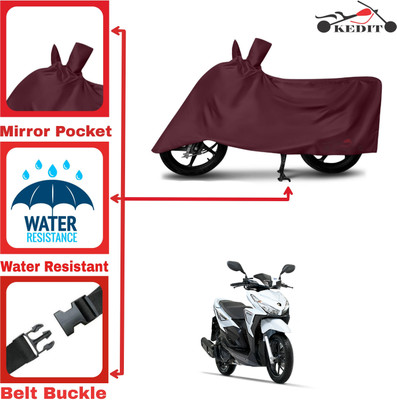 KEDIT Two Wheeler Cover for 22Motors(Reo Elite, Maroon)