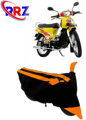 RRZ Waterproof Two Wheeler Cover for Kinetic(K4, Black, Orange)
