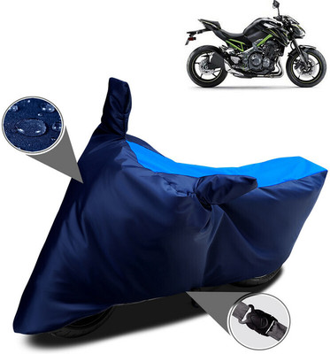 DeepShakshi AUTOMOTIVE Waterproof Two Wheeler Cover for Kawasaki(Z900, Blue)