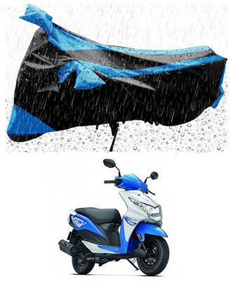 JVDHUB Two Wheeler Cover for Honda(Dio, Blue, Black)