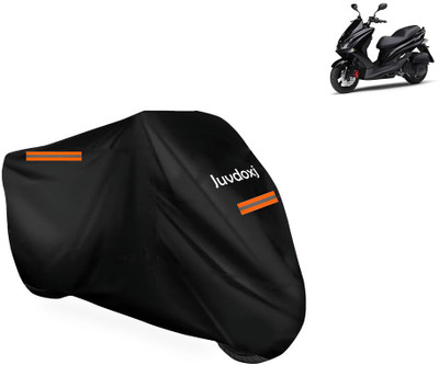 Juvdoxj Waterproof Two Wheeler Cover for Yamaha(Majesty S 155 maxi BS6, Black)