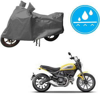DeepShakshi AUTOMOTIVE Waterproof Two Wheeler Cover for Ducati(Scrambler, Grey)