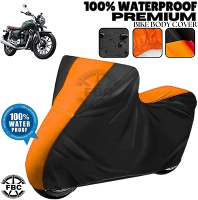 AUTOCAD Waterproof Two Wheeler Cover for Honda(CB350RS, Black, Orange)
