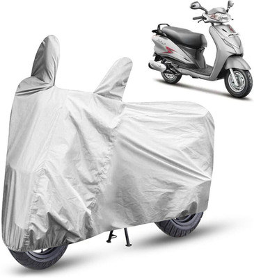 HMS Two Wheeler Cover for Hero(Duet, Silver)