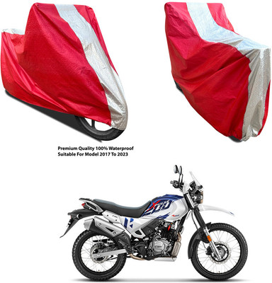 AutoGalaxy Waterproof Two Wheeler Cover for Hero(MotoCorp XPulse 200T, Silver, Red)