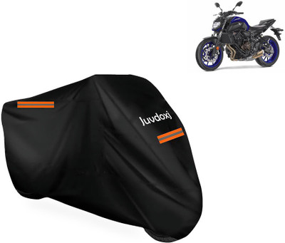 Juvdoxj Waterproof Two Wheeler Cover for Yamaha(MT 07, Black)