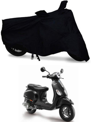DeepShakshi AUTOMOTIVE Waterproof Two Wheeler Cover for Vespa(Piaggio Vespa, Black)