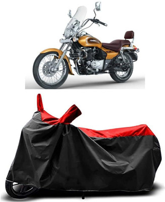 KEDIT Two Wheeler Cover for Bajaj(Avenger 400, Red, Black)