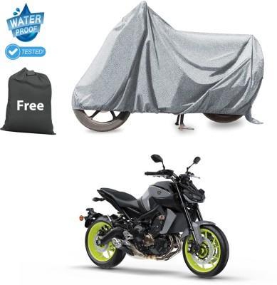 CODOKI Waterproof Two Wheeler Cover for Yamaha(MT 09, Silver)