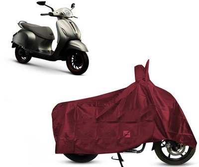 EGAL Waterproof Two Wheeler Cover for Bajaj(Urbanite Chetak, Maroon)