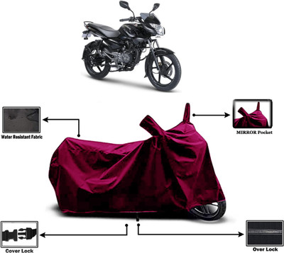Amexride Two Wheeler Cover for Bajaj(Pulsar 135 BS6, Maroon)