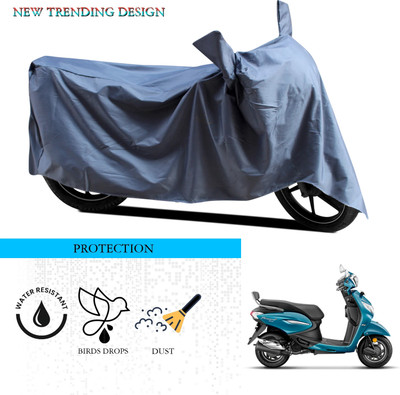SnehaSales Waterproof Two Wheeler Cover for Hero(MotoCorp Pleasure Plus, Grey)