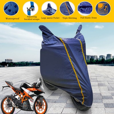 GARREGE Waterproof Two Wheeler Cover for KTM(RC 390, Blue)