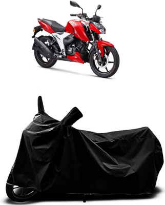 MMSSTAR Waterproof Two Wheeler Cover for TVS(Apache RTR 165 RP, Black)