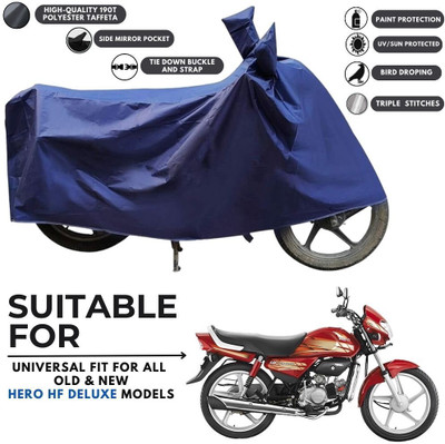 MADAFIYA Two Wheeler Cover for Honda(CD deluxe, Blue)