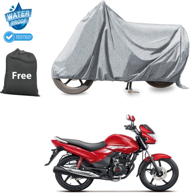 PAGORA Waterproof Two Wheeler Cover for Hero(Achiever, Silver)
