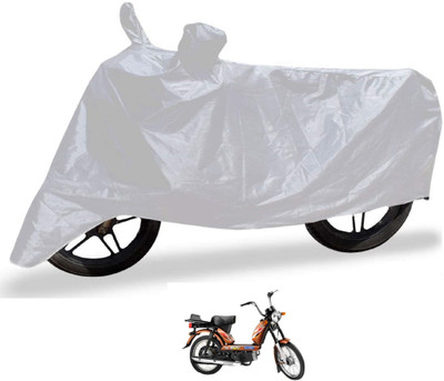 Auto Hub Waterproof Two Wheeler Cover for TVS(XL 100, Silver)