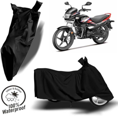 RAAMKM Waterproof Two Wheeler Cover for Hero, Honda, Royal Enfield, TVS(Electric NYX HX, Black)