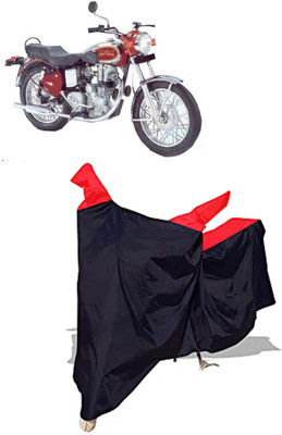 Amexride Two Wheeler Cover for Royal Enfield(Machismo 500, Black)