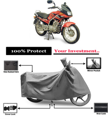 Amexride Two Wheeler Cover for Kinetic(GF Lazer, Grey)