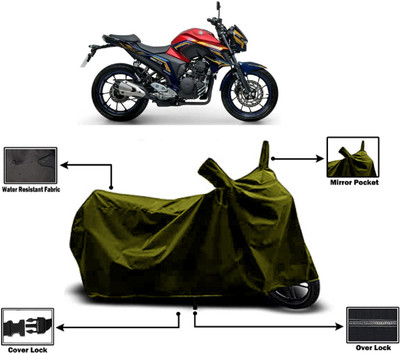 Amexride Two Wheeler Cover for Yamaha(Fazer, Green)