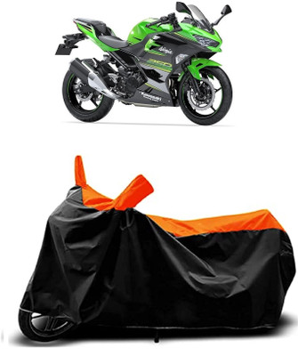 VESMEI Two Wheeler Cover for Kawasaki(Ninja 400 BS6, Orange)
