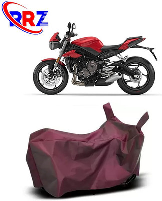 RRZ Waterproof Two Wheeler Cover for Triumph(Street Triple, Maroon)