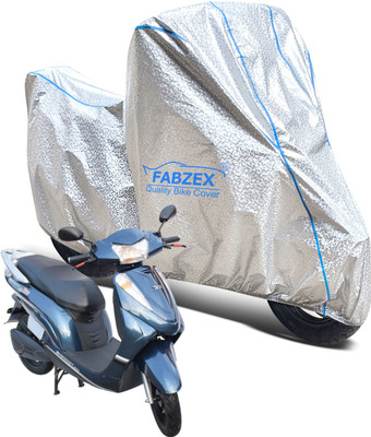 FABZEX Waterproof Two Wheeler Cover for Avon(E Scoot, Silver)