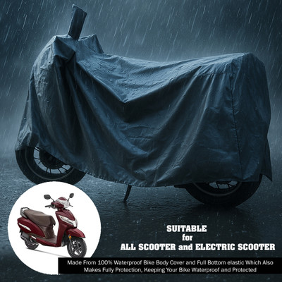 SnehaSales Waterproof Two Wheeler Cover for Honda(Activa 125, Grey)