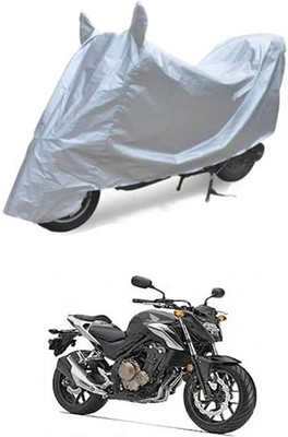 APNEK Waterproof Two Wheeler Cover for Universal For Bike(Silver)