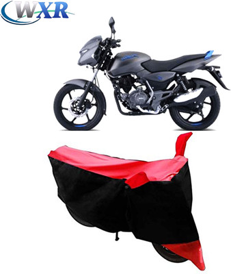 WXR Waterproof Two Wheeler Cover for Bajaj(Pulsar 125, Black, Red)