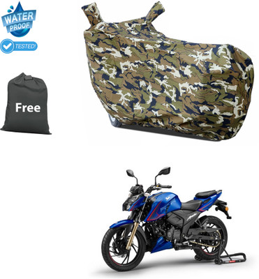 CODOKI Waterproof Two Wheeler Cover for TVS(Apache RTR 200, Yellow)