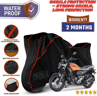 POLYMAXX Waterproof Two Wheeler Cover for Yamaha(FZ, Black, Red)