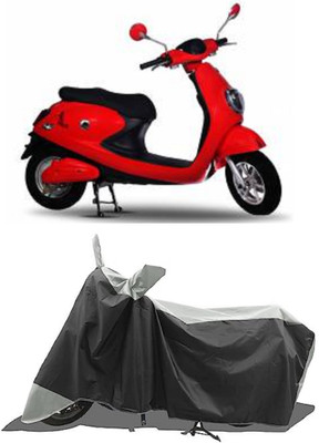 GROFATIK Two Wheeler Cover for Techo Electra(Emerge, Grey)