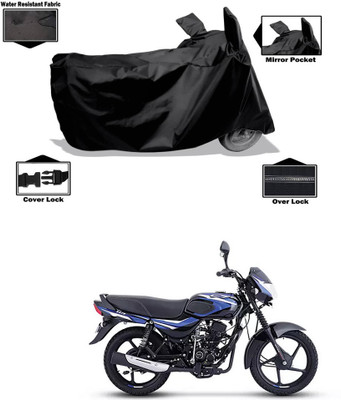 PAGORA Waterproof Two Wheeler Cover for Bajaj(CT110, Black)