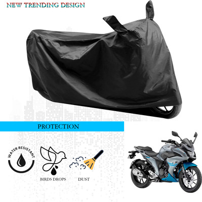 ANTHUB Waterproof Two Wheeler Cover for Yamaha(Fazer-250, Black)